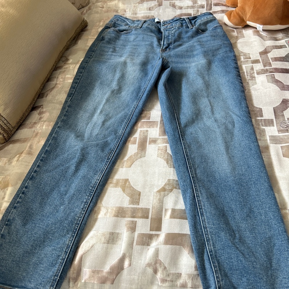 Time and Tru Light Blue Straight Leg Jeans - Picture 1 of 1